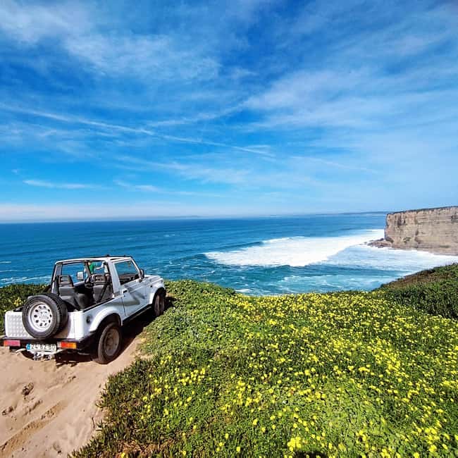 Private Jeep tour to Espichel Mysteries and Wild Beaches - Lagoa de Albufeira and Praia das Bicas: where the day starts to turn wild