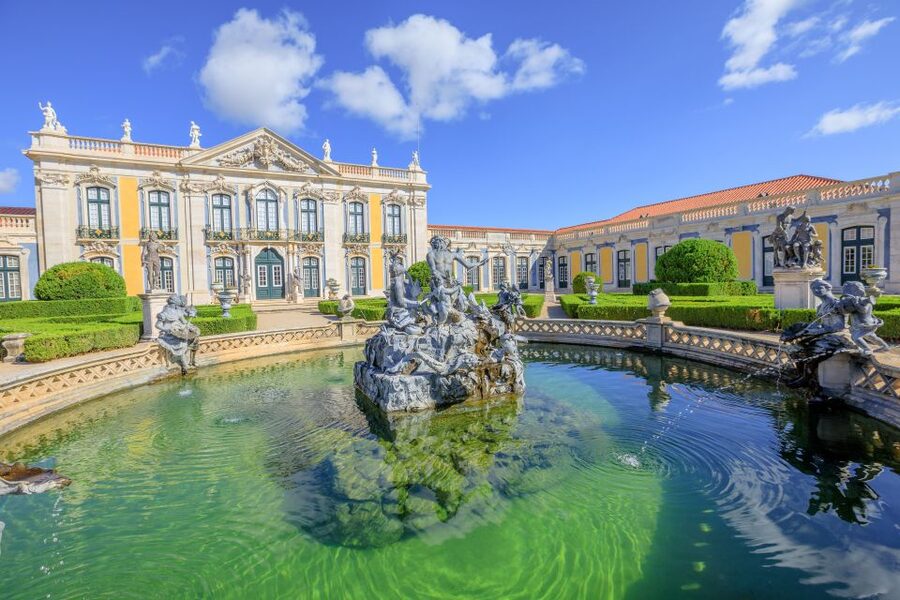 Queluz National Palace & Gardens Ticket - The gardens, fountains, canal views, and closed areas