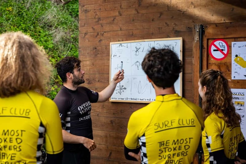 Ribeira Grande, Azores: Group Surf Lessons - Milícias, Monte Verde, or Santa Bárbara: how the meeting spot works