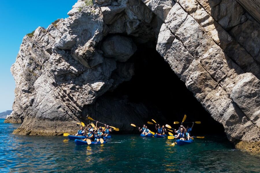 Sesimbra: Arrabida Natural Park & Caves Guided Kayaking Tour - Safety briefing, double kayaks, and the comfort you’ll notice