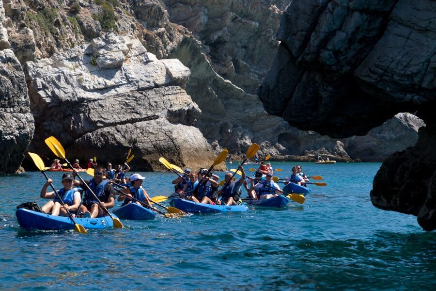 Sesimbra: Arrabida Natural Park & Caves Guided Kayaking Tour - The work and the flow: what paddling feels like