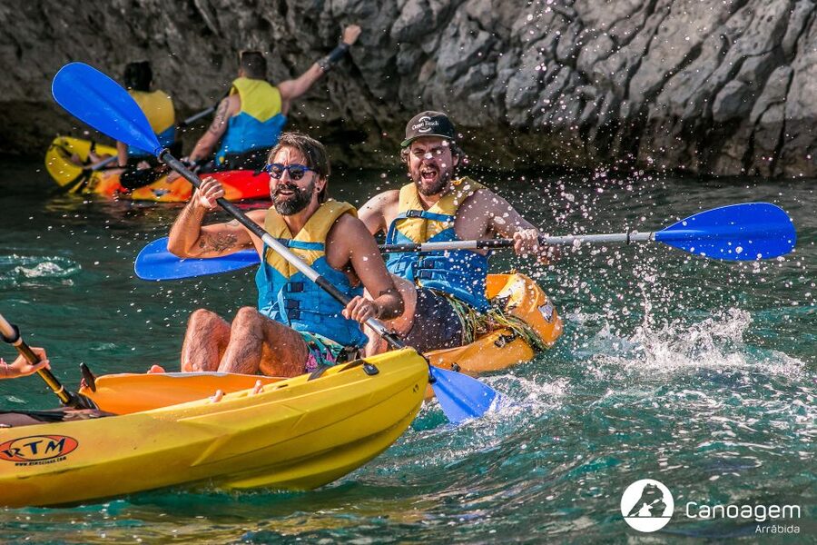 Sesimbra: Arrábida Natural Park Guided Kayaking Tour - Paddling style: sit-on-top canoe basics and real comfort