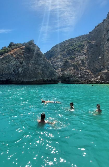 Sesimbra: Secret Bays and Beaches Boat Tour with Snorkeling - Baleeira Bay: The Longest Break, Plus Wine