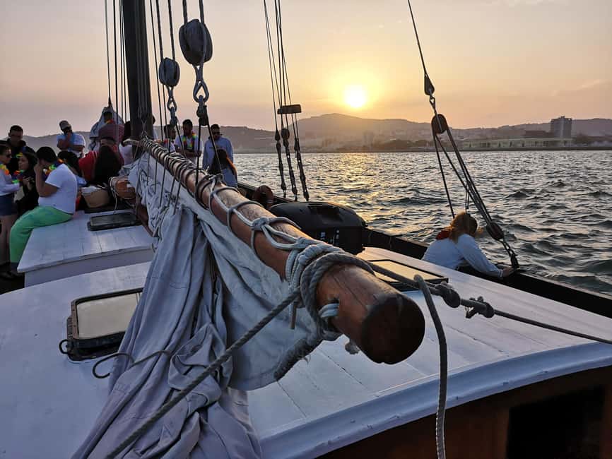 Setubal: Sunset On-Board - The Bay of Setúbal at sunset, timed for real views