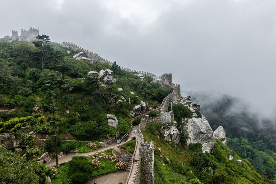 Sintra: Castle of the Moors & Quinta Entry with Audio Guides - Quinta da Regaleira: timed entry, then gardens you can read at your pace