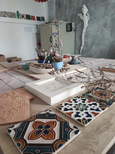Sintra: Hispanic Moorish Tile Workshop - What Happens After You Paint: Firing, Pickup, and U.S. Shipping Limits