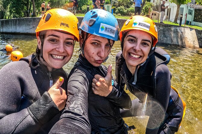 Soft Canyoning, river Ceira, Góis, Serra da Lousa, Coimbra - Mid-route obstacles: dams, rocks, and controlled chaos