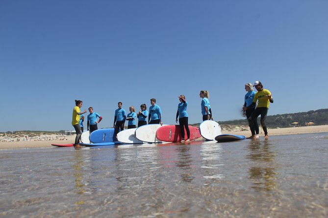 The Surf Instructor in Costa da Caparica - What happens during the warm-up and sand coaching