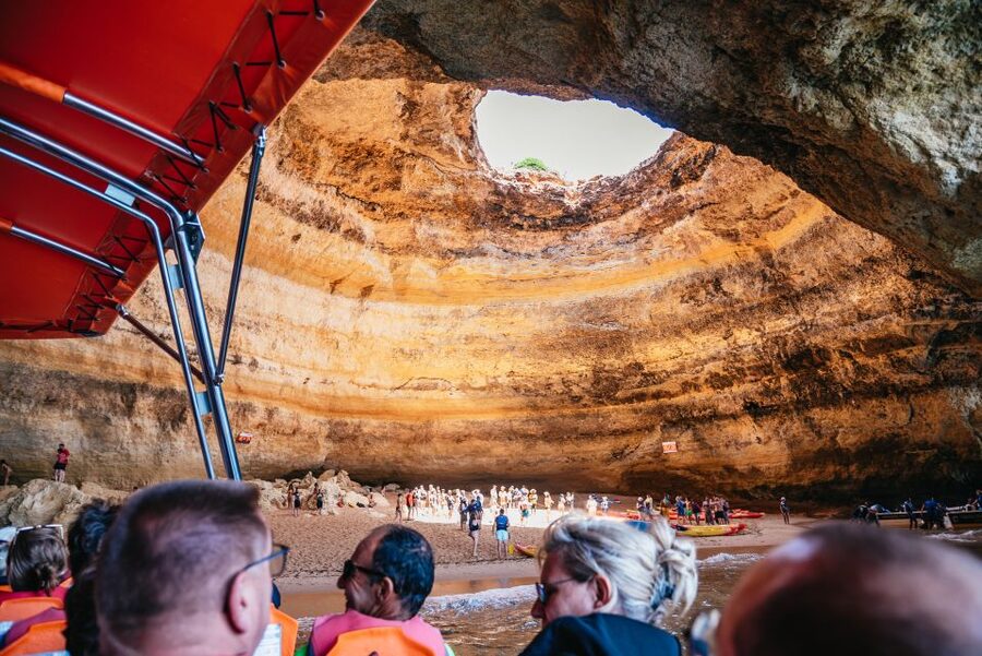 Vilamoura: Benagil Cave Boat Tour with Entry&Dolphin search - Boat comfort, wind, and why you should pack waterproof layers