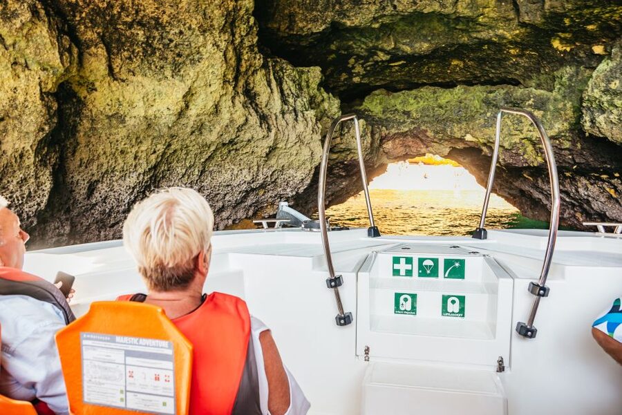 Vilamoura: Benagil Cave Boat Tour with Entry&Dolphin search - Entering Benagil Cave on a custom-built boat is the whole point